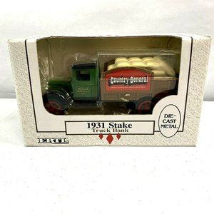 1931 Ertl Diecast Stake Country General Husker Harvest Truck Bnk New In Box 4902